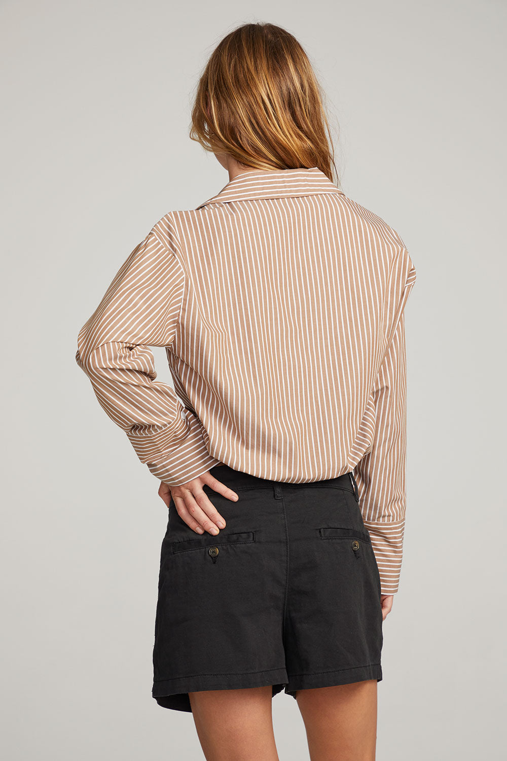 Haley Whiskey Stripe Blouse WOMENS chaserbrand
