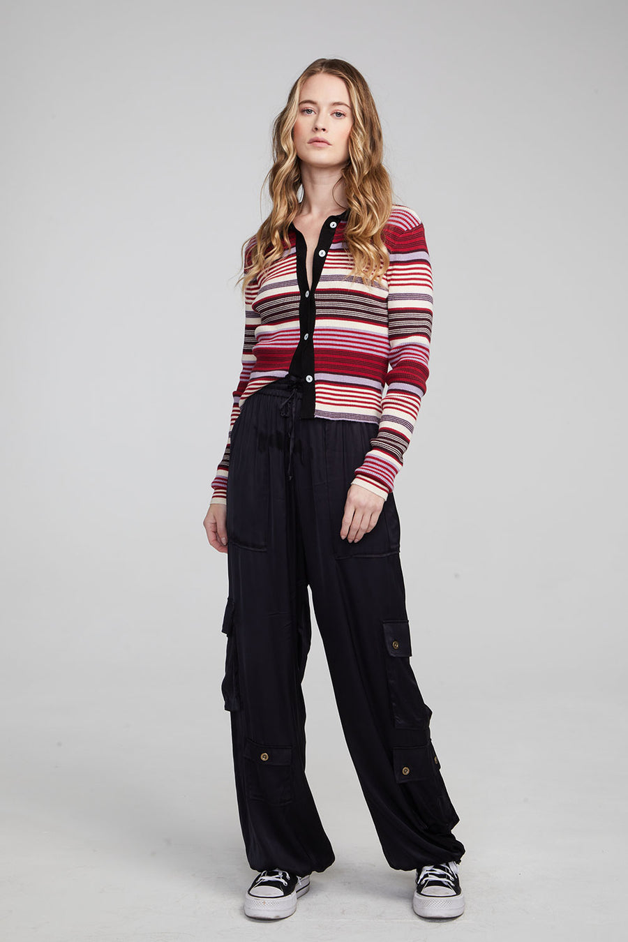 Jayla Roxy Stripe Cardigan WOMENS chaserbrand