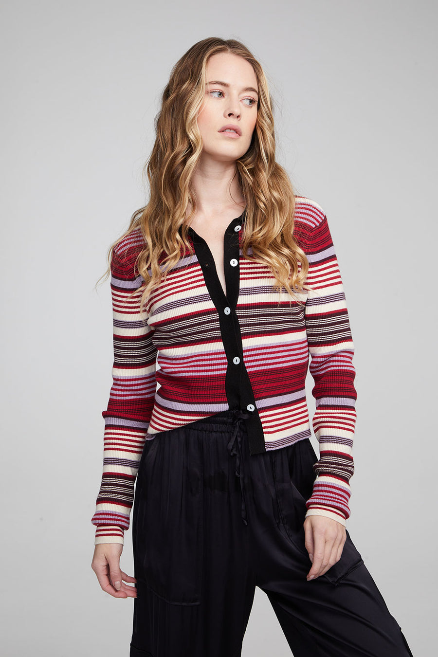 Jayla Roxy Stripe Cardigan WOMENS chaserbrand