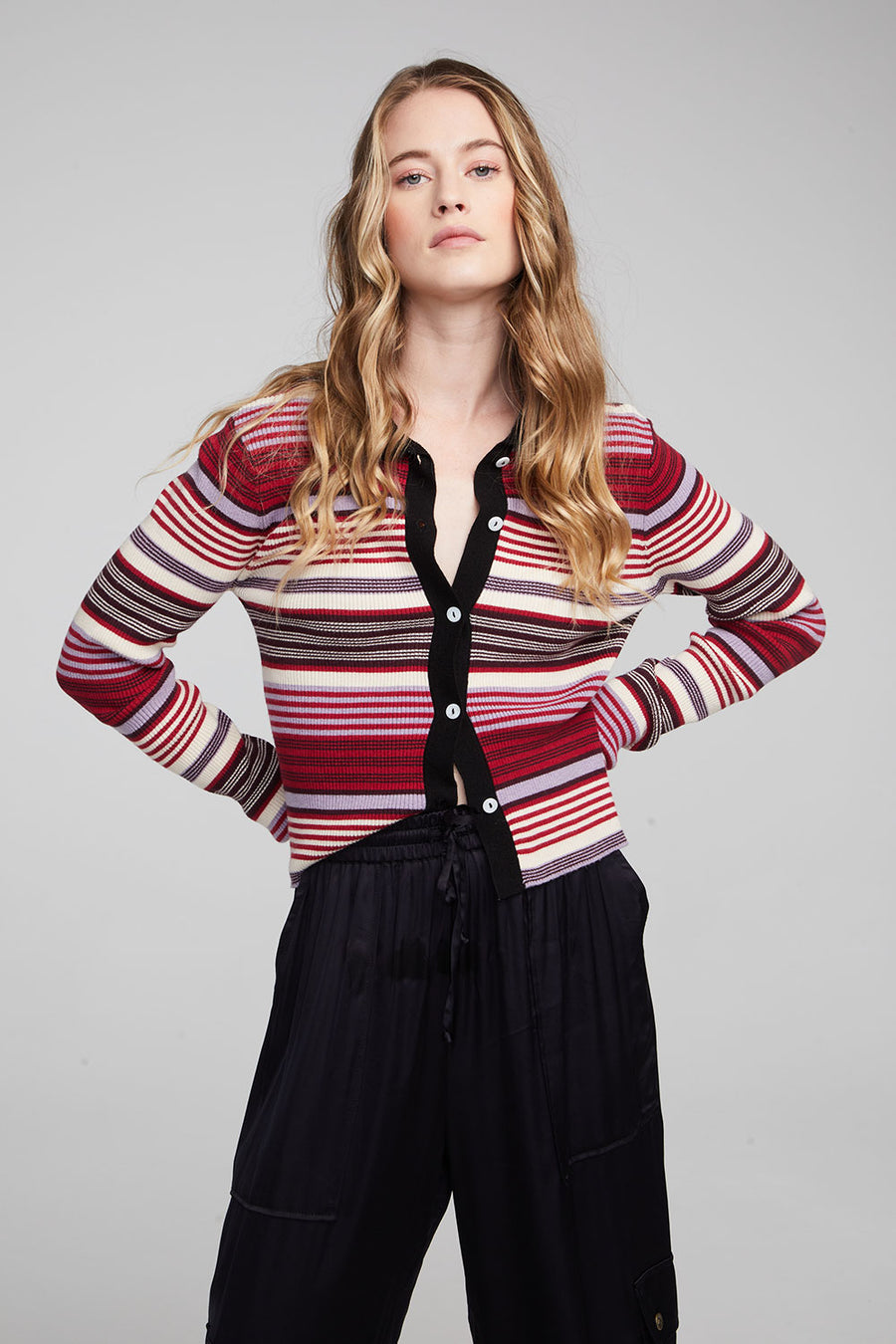 Jayla Roxy Stripe Cardigan WOMENS chaserbrand