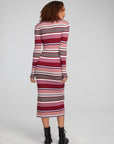 Palm Roxy Stripe Midi Dress WOMENS chaserbrand