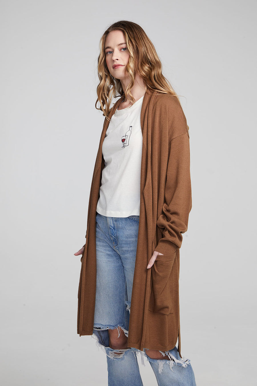 Eve Deep Taupe Sweater WOMENS chaserbrand