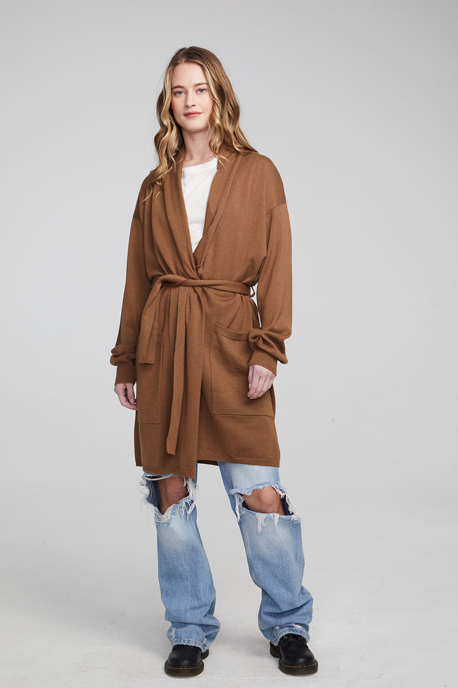Eve Deep Taupe Sweater WOMENS chaserbrand