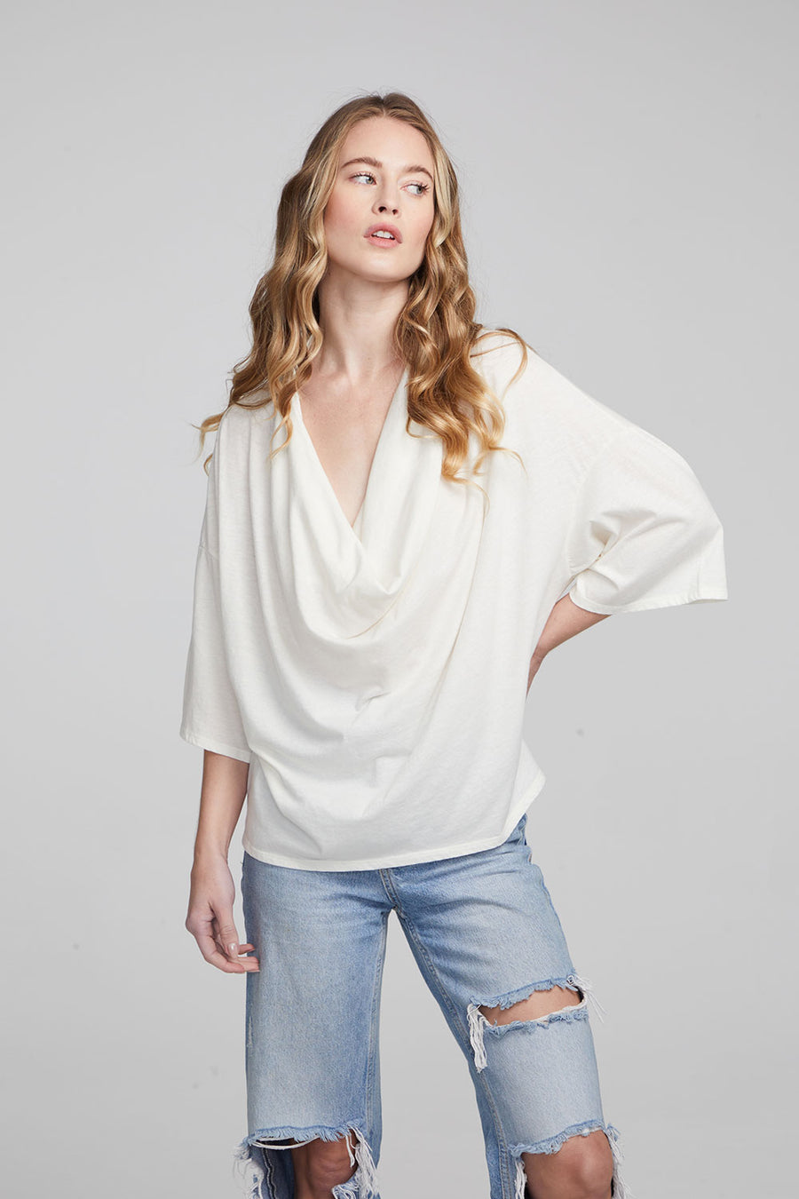 Yoko Bright White Tee WOMENS chaserbrand
