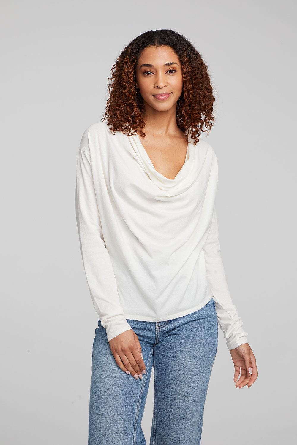 Mela Bright White Long Sleeve WOMENS chaserbrand