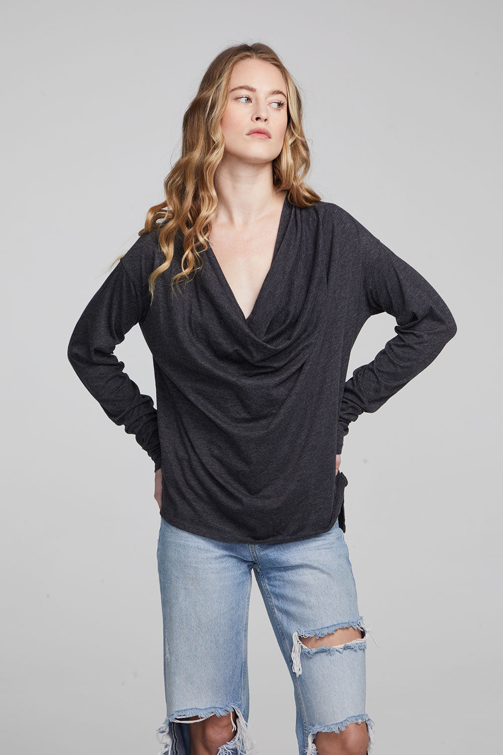 Mela Shadow Black Long Sleeve WOMENS chaserbrand