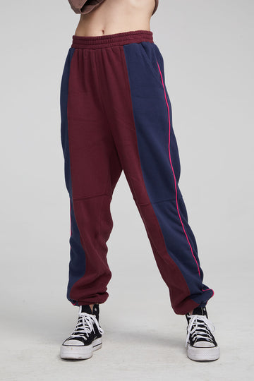 Yale Wine Red and Indigo Jogger WOMENS chaserbrand
