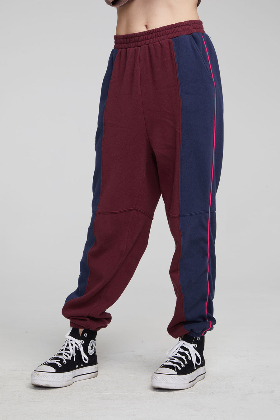Yale Wine Red and Indigo Jogger WOMENS chaserbrand