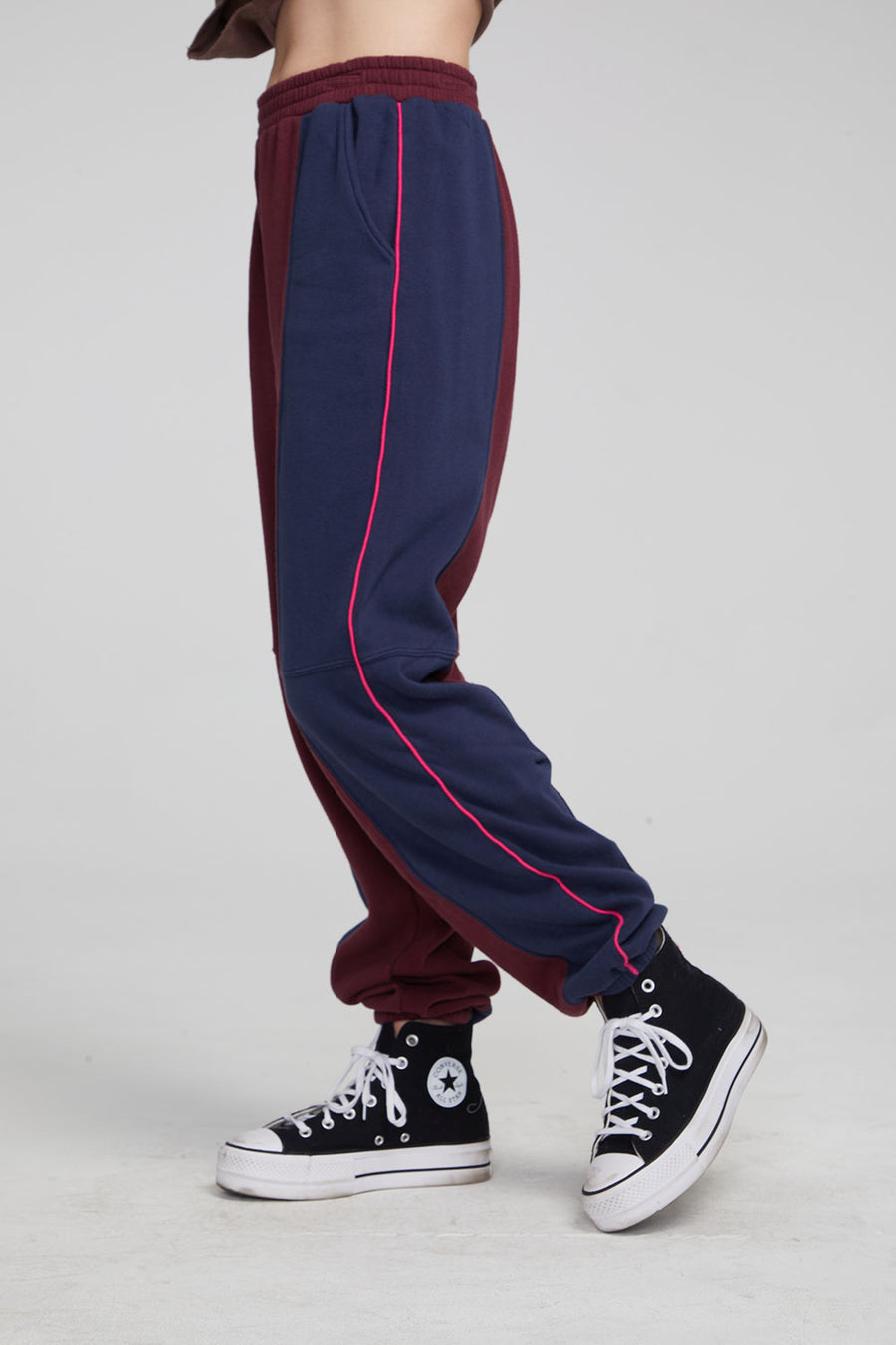 Yale Wine Red and Indigo Jogger WOMENS chaserbrand