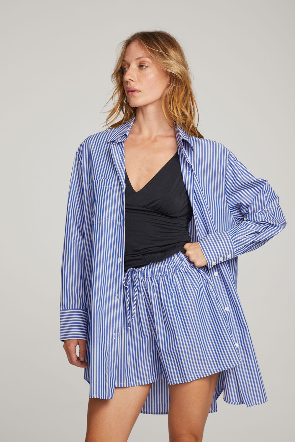 Kerstin Marmont Stripe Button Down WOMENS chaserbrand