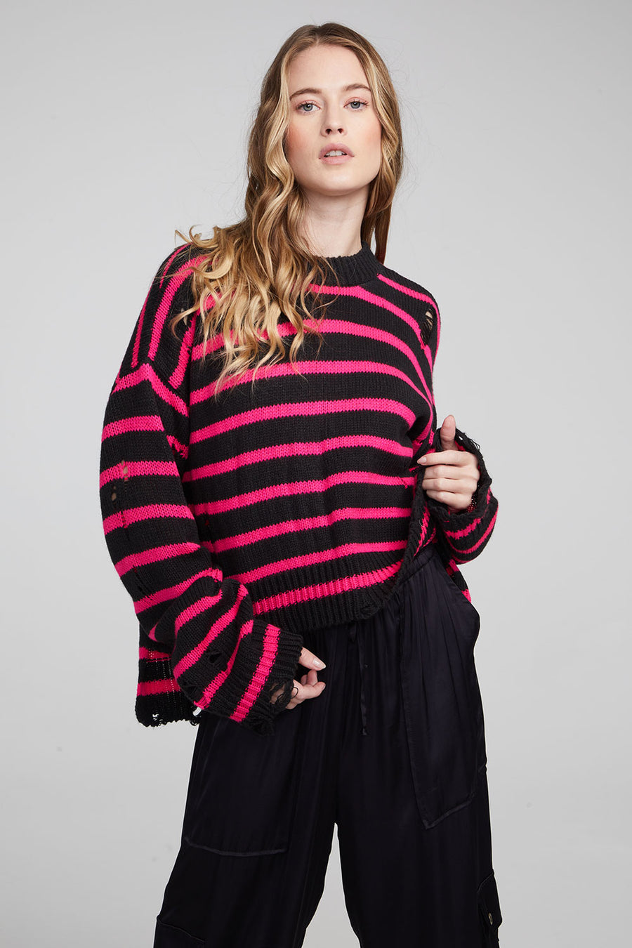 Jax Melrose Stripe Pullover WOMENS chaserbrand