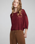 Shine Wine Red Tee WOMENS chaserbrand