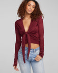 Jeni Wine Red Long Sleeve WOMENS chaserbrand
