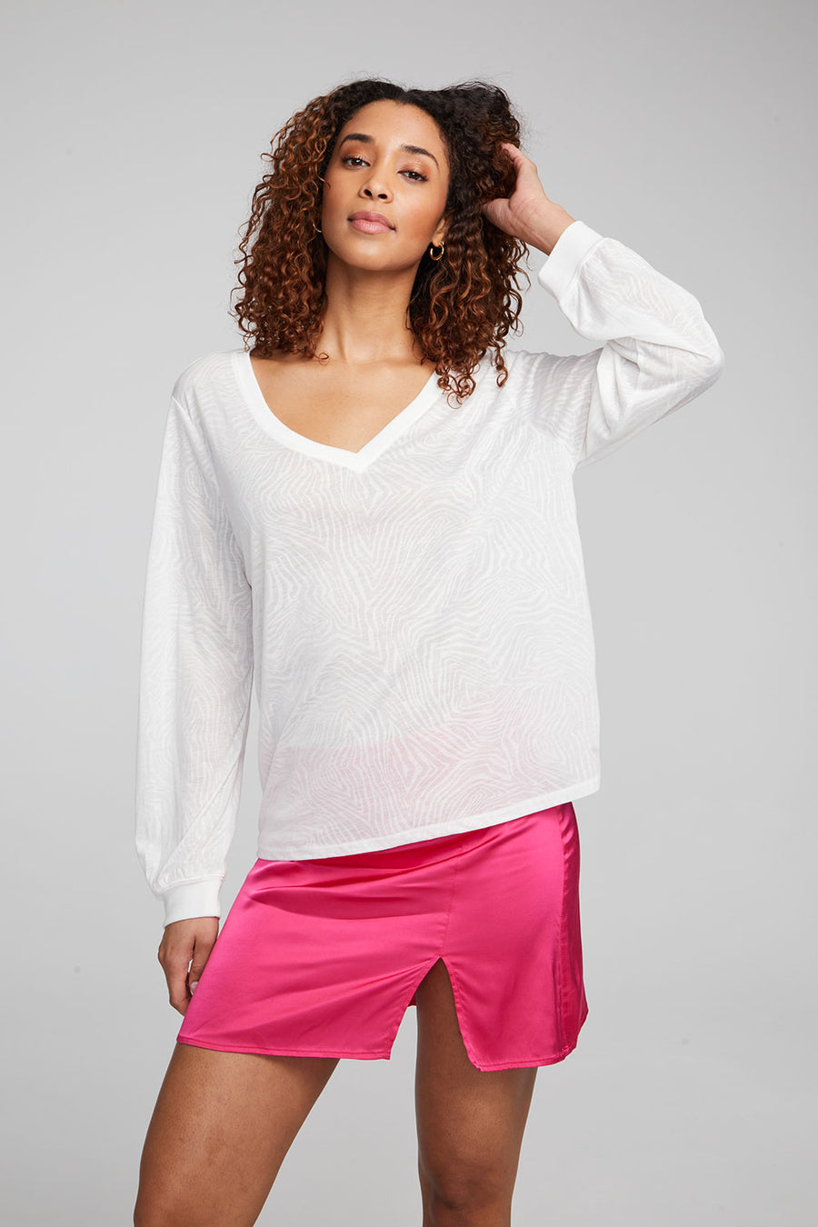 Kara Bright White Long Sleeve WOMENS chaserbrand