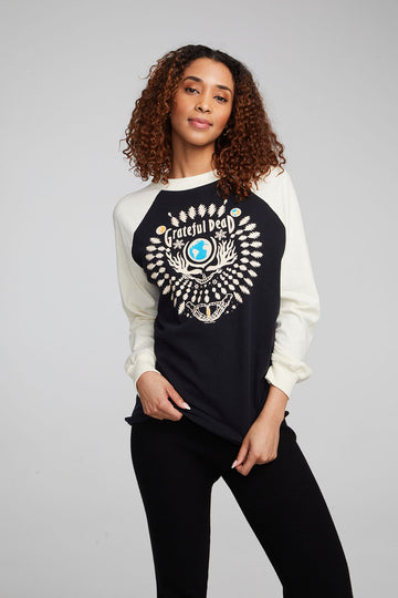 Grateful Dead Skull And Roses Truckee Tunic Pullover WOMENS chaserbrand