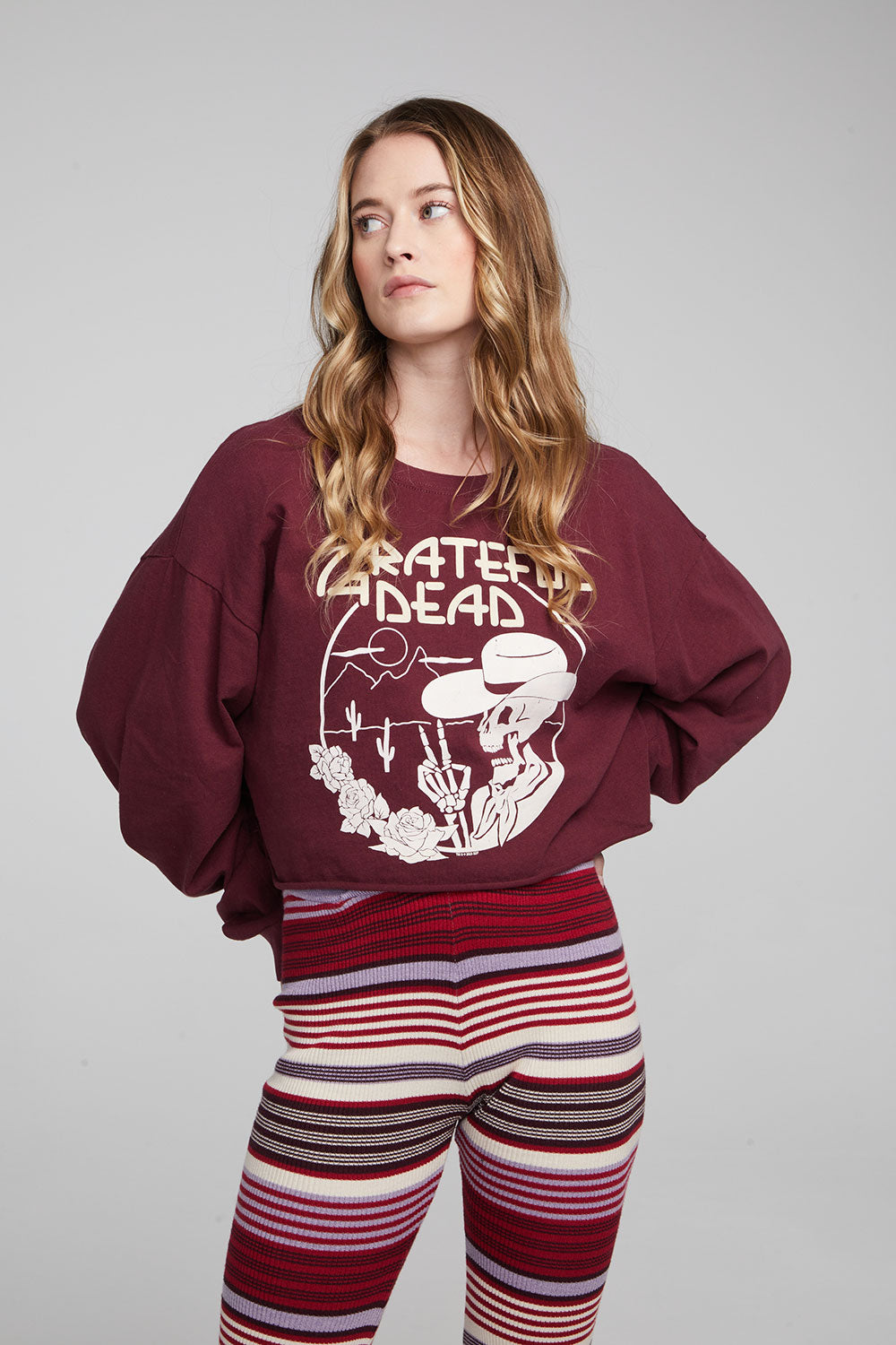 Grateful Dead Desert Skeleton Long Sleeve WOMENS chaserbrand