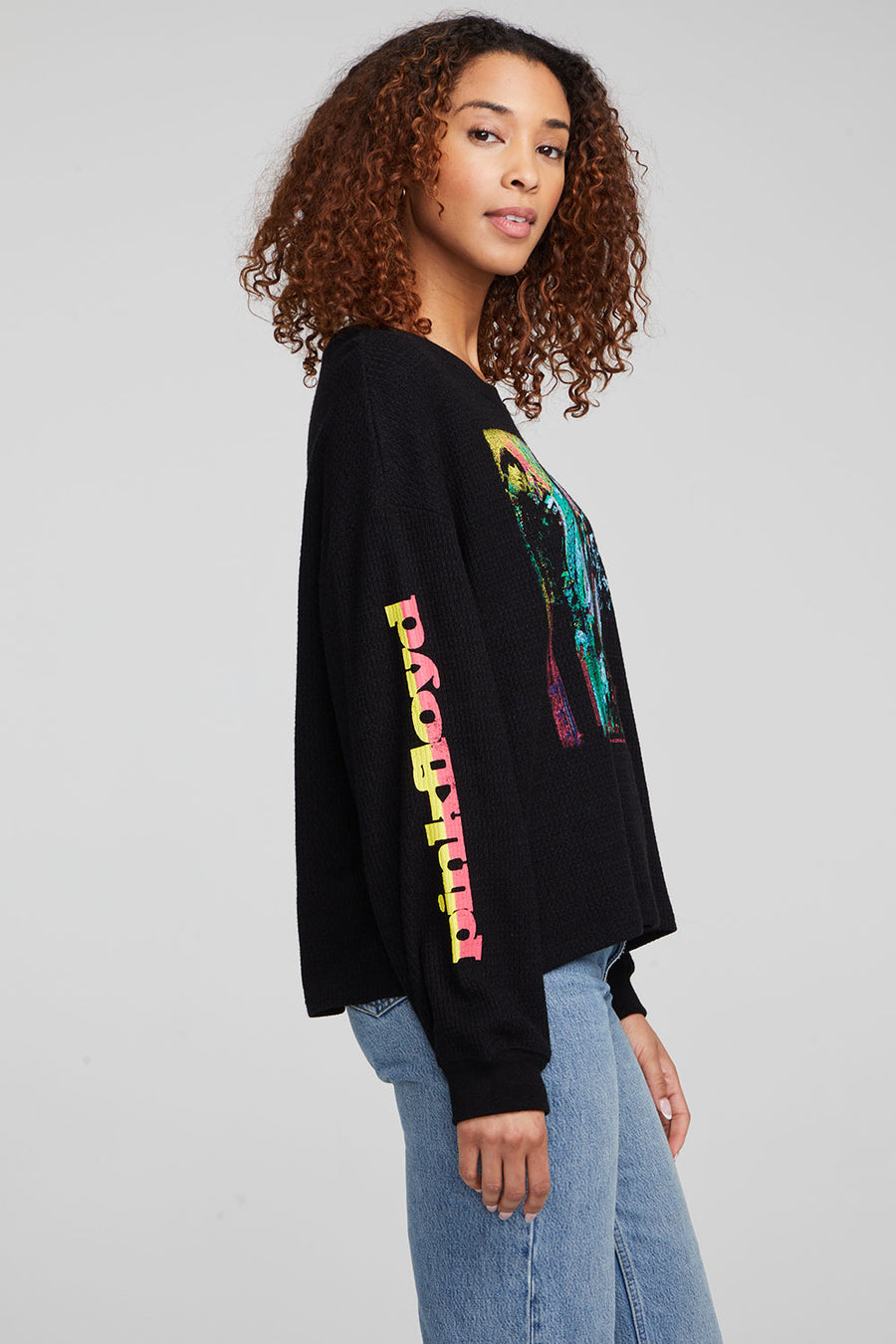 Pink Floyd Psychedelic Poster Long Sleeve WOMENS chaserbrand