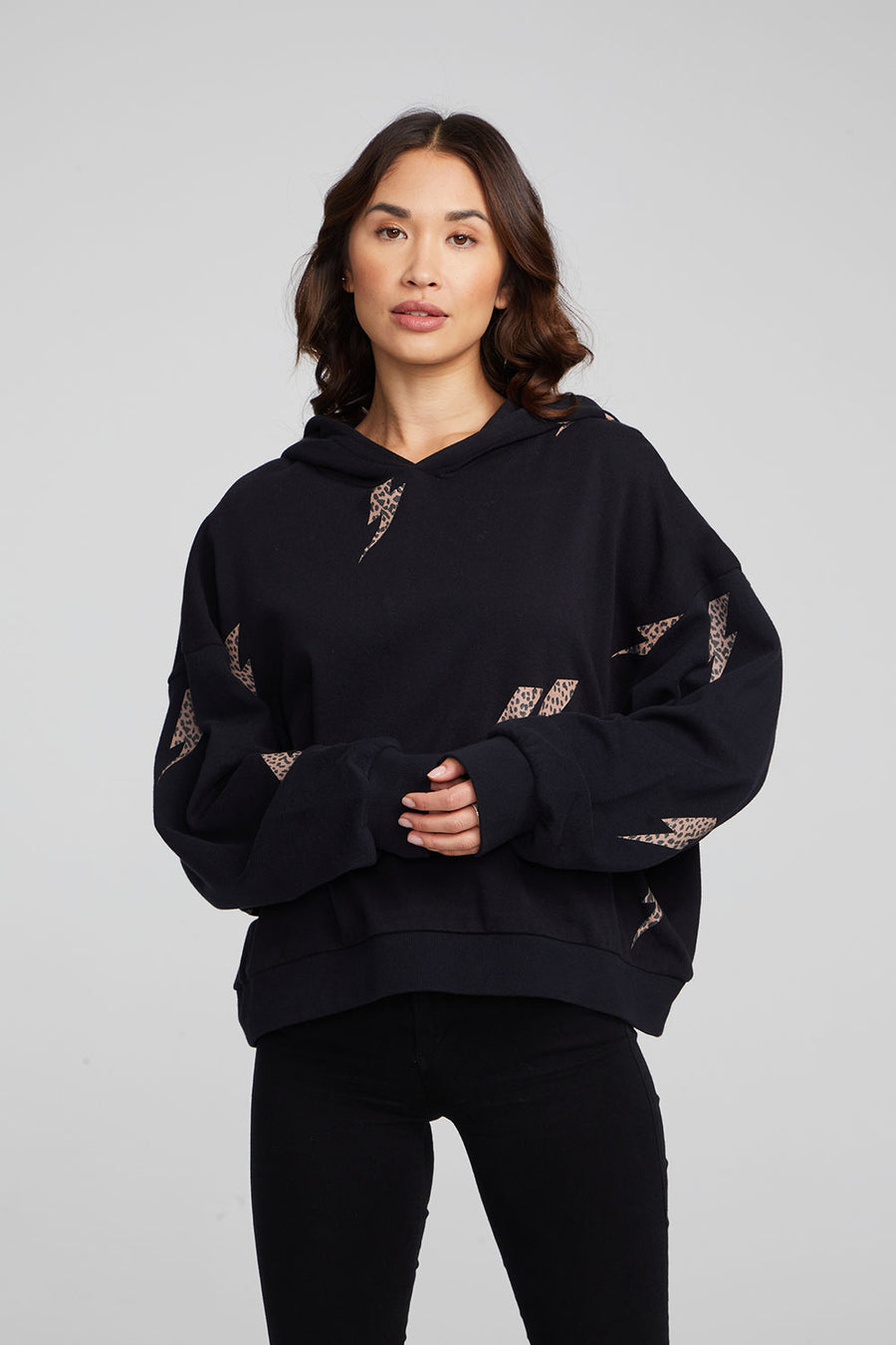 Leopard Bolts Hoodie WOMENS chaserbrand