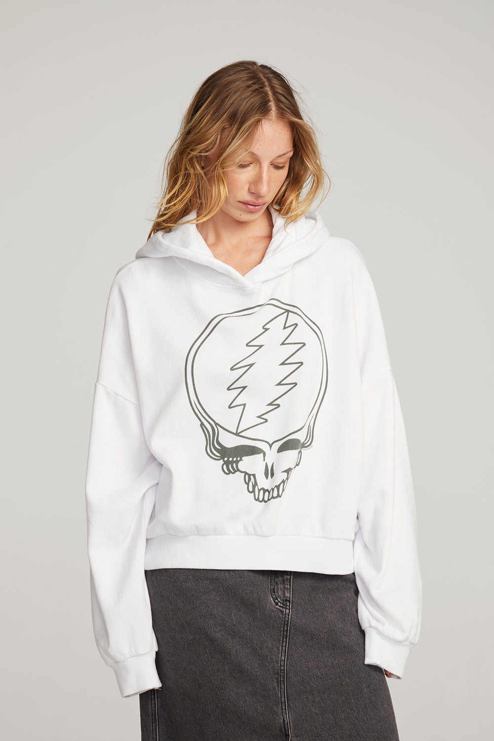 Grateful Dead Steal Your Face Pullover Hoodie WOMENS chaserbrand