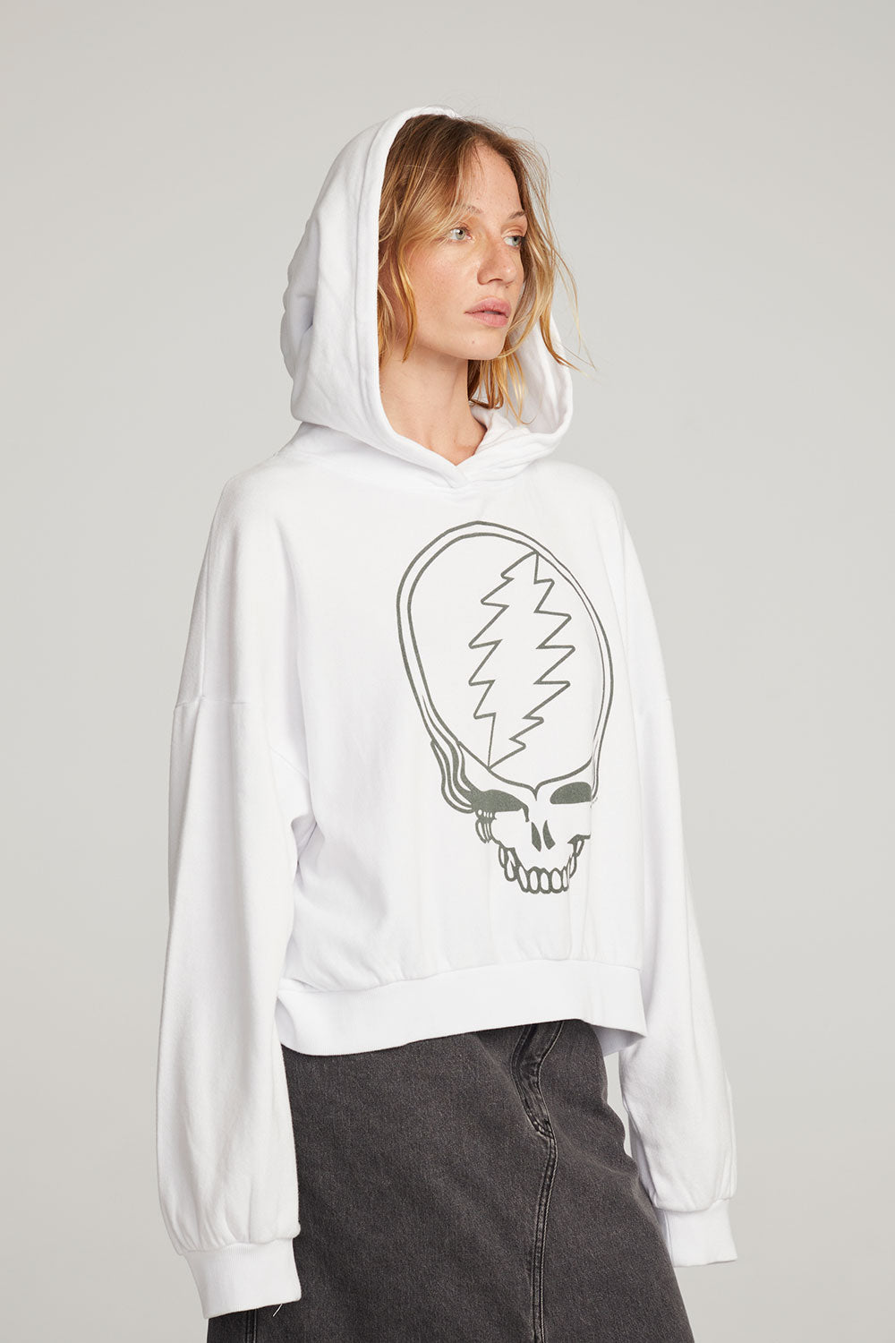 Grateful Dead Steal Your Face Pullover Hoodie WOMENS chaserbrand