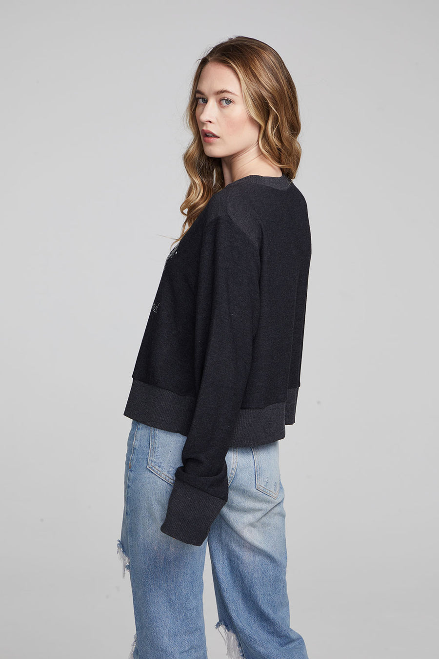 CBGB Studded Logo Long Sleeve WOMENS chaserbrand