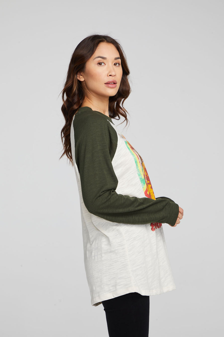 Bob Marley Rastaman Vibration Baseball Tee WOMENS chaserbrand