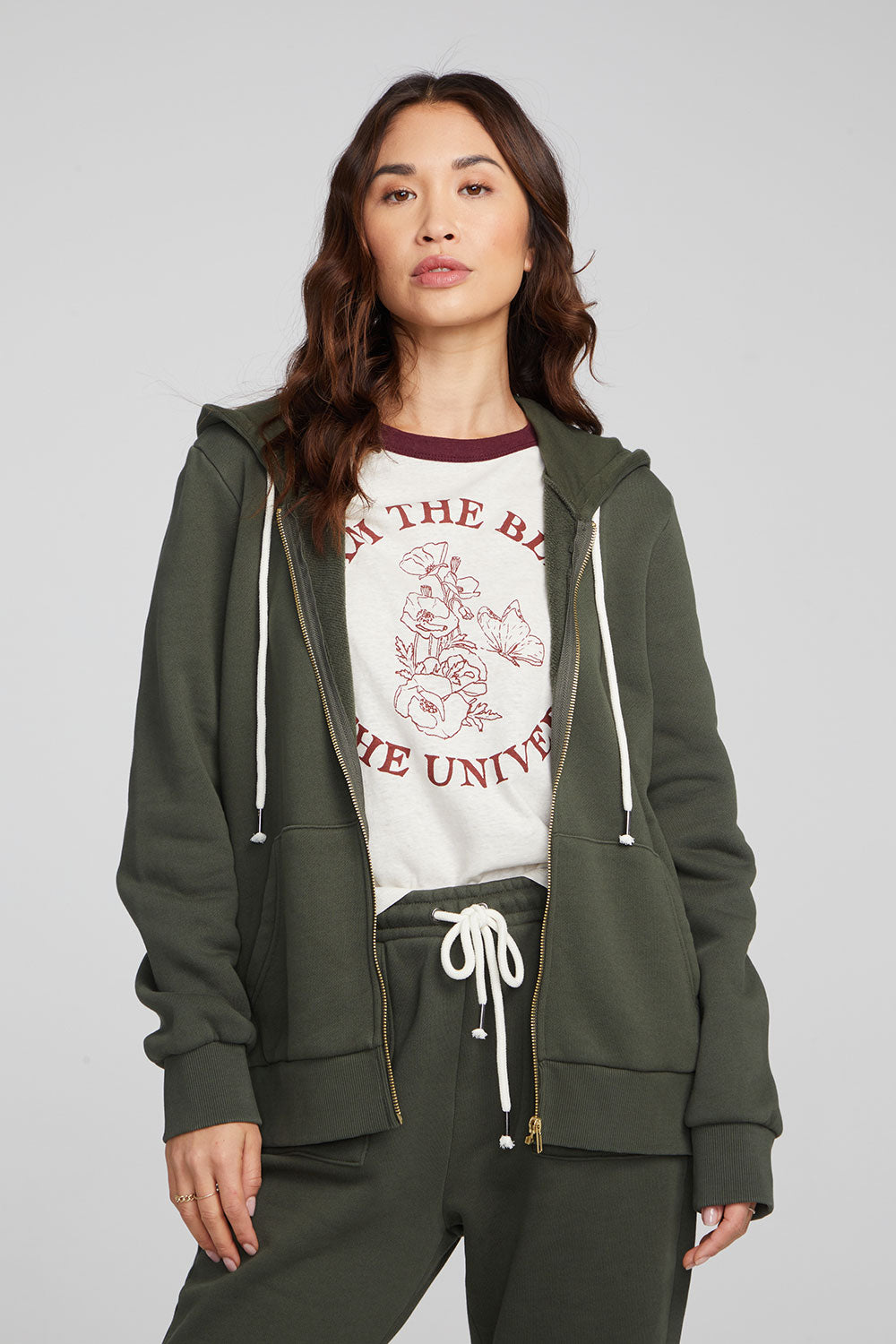 Lex Forest Night Zip Up Hoodie WOMENS chaserbrand