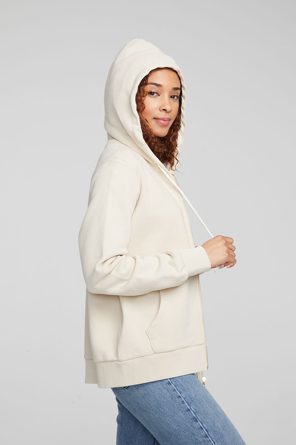 Lex Oatmeal Zip Up Hoodie WOMENS chaserbrand