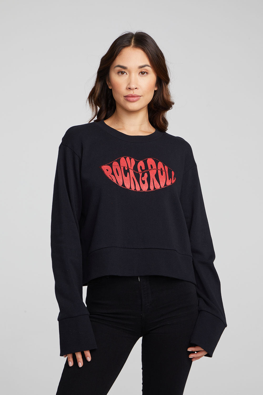 Rock&#39;n&#39;Roll Lips Long Sleeve WOMENS chaserbrand