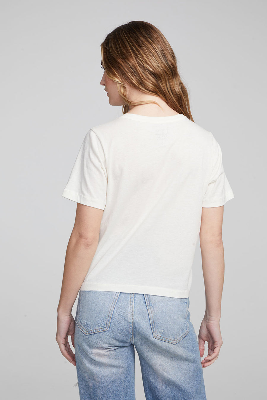 Wine Short Sleeve Embroidery Tee WOMENS chaserbrand