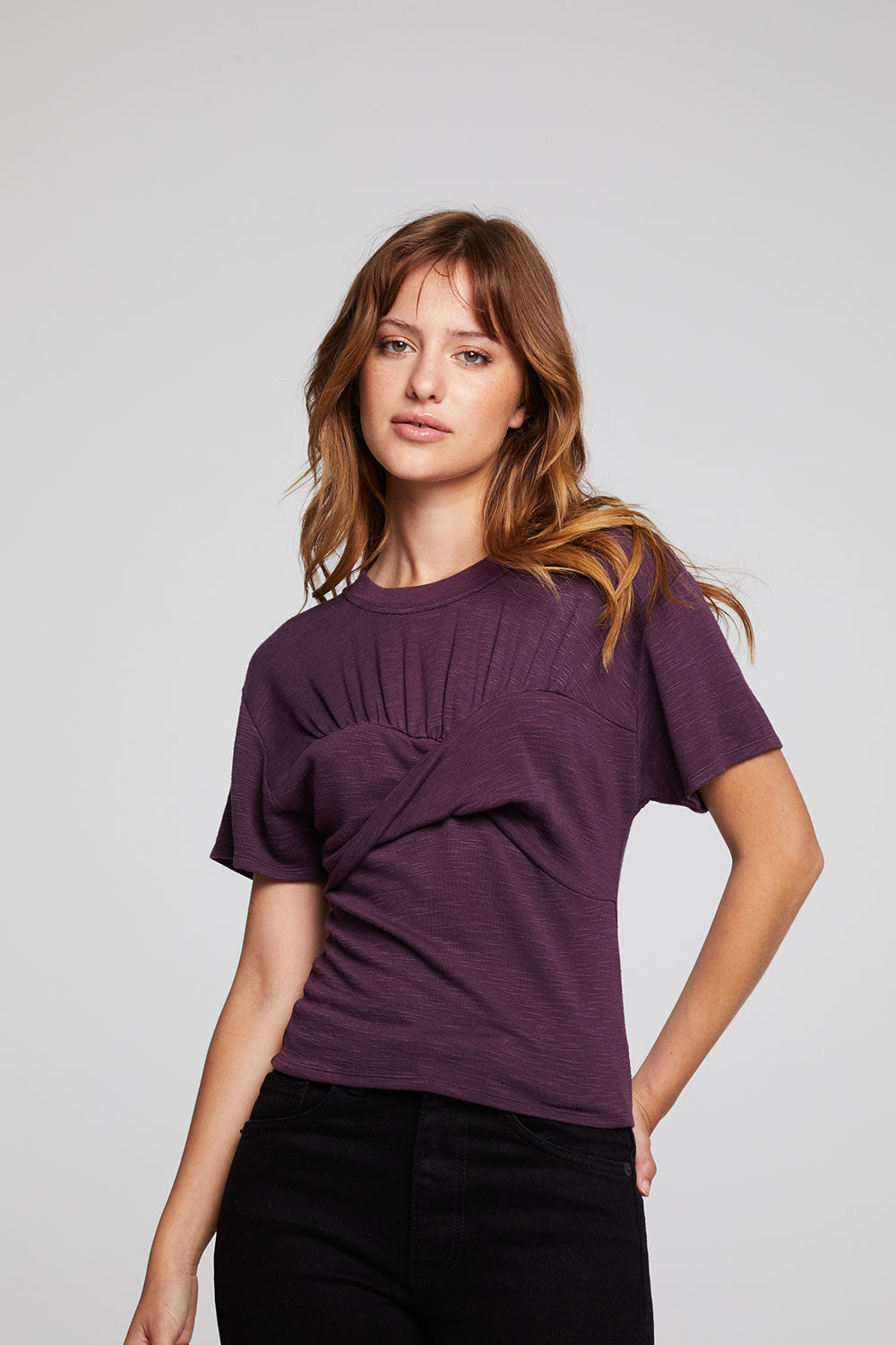 Evelynn Plum Perfect Tee WOMENS chaserbrand