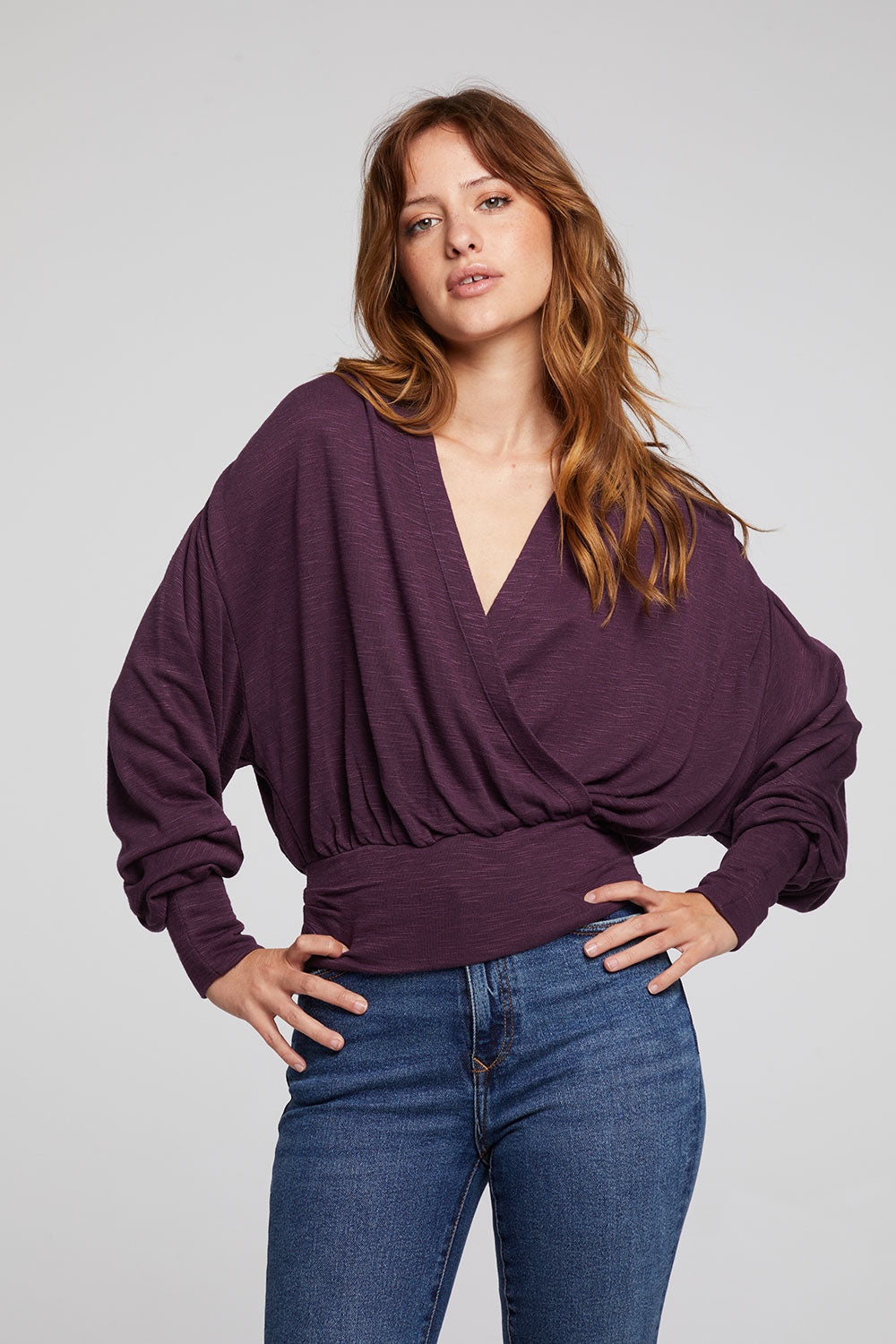City Plum Perfect Blouse WOMENS chaserbrand