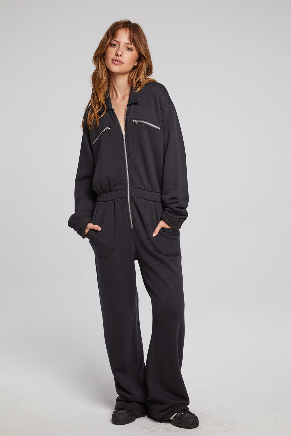 Dolores Licorice Jumpsuit WOMENS chaserbrand