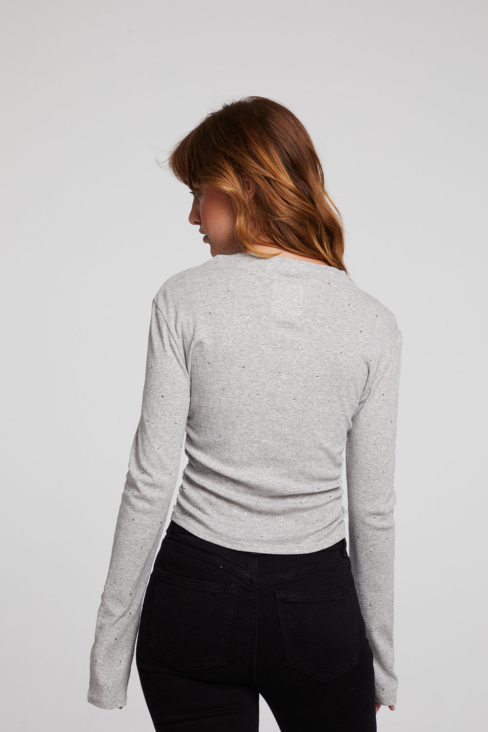 Hailey Heather Grey Long Sleeve WOMENS chaserbrand