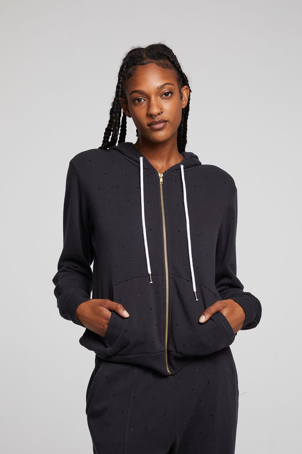 Lex Licorice Zip Up Hoodie WOMENS chaserbrand