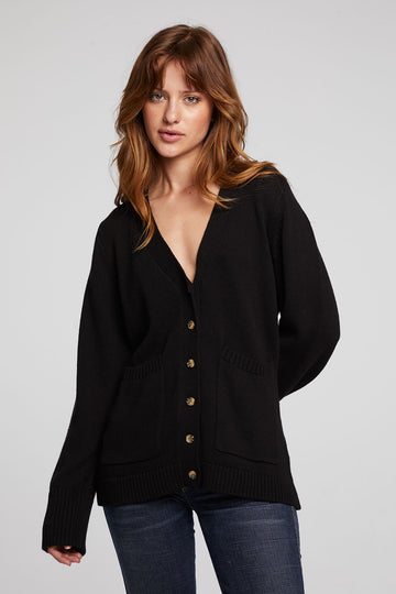Presley Licorice Cardigan WOMENS chaserbrand