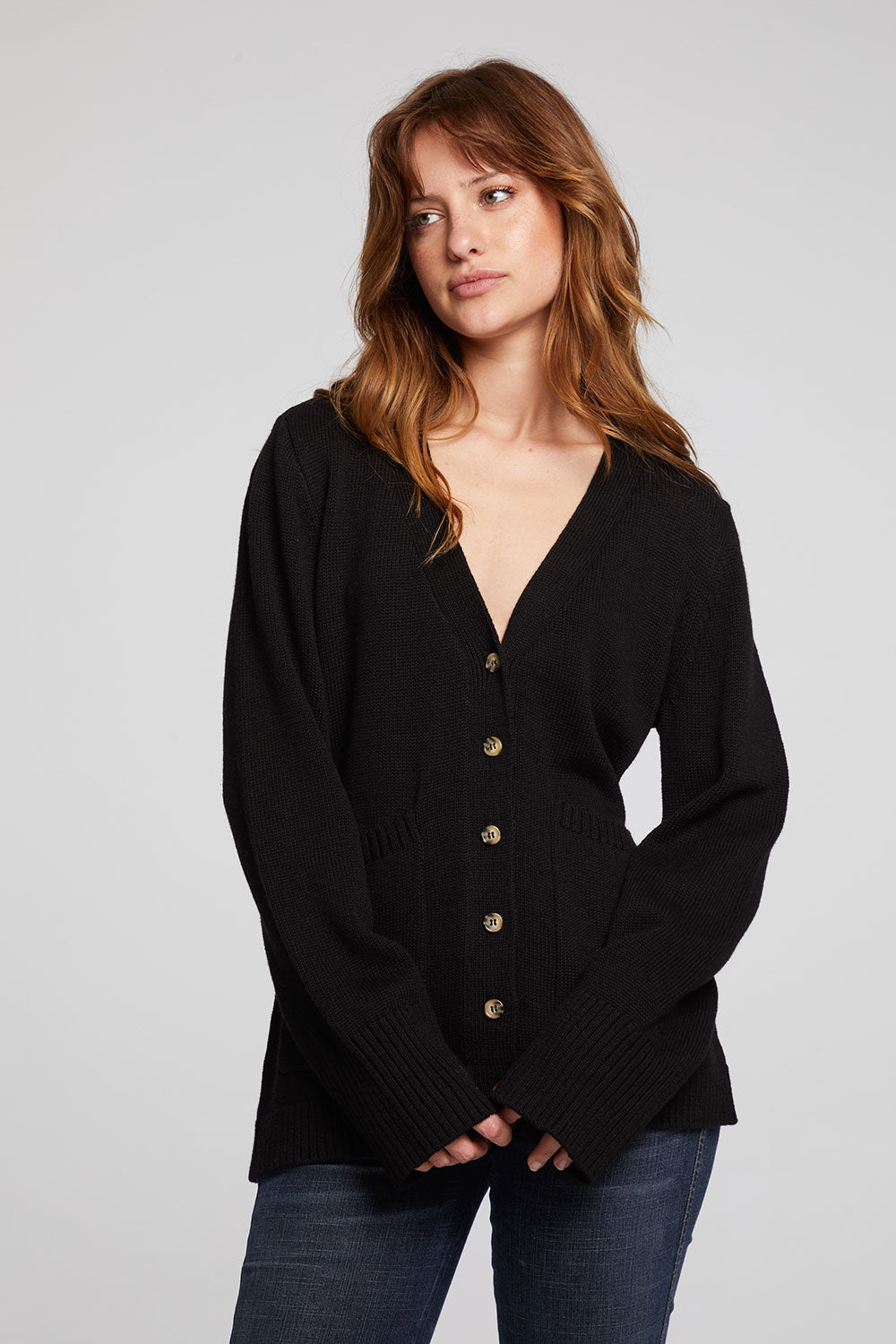 Presley Licorice Cardigan WOMENS chaserbrand