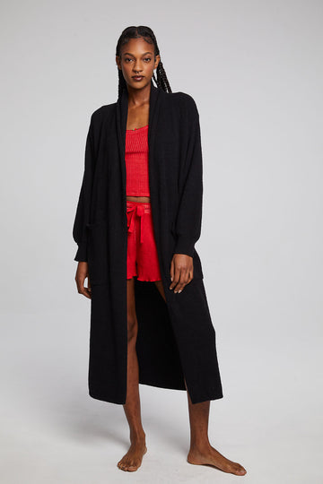 Evee Maxi Licorice Cardigan WOMENS chaserbrand