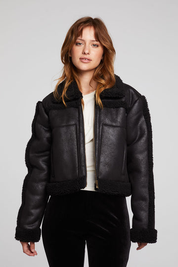 Franklin Sherpa Licorice Jacket WOMENS chaserbrand