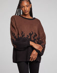 Foxy Sweater Flames Golden Pullover WOMENS chaserbrand