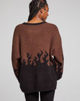 Foxy Sweater Flames Golden Pullover WOMENS chaserbrand