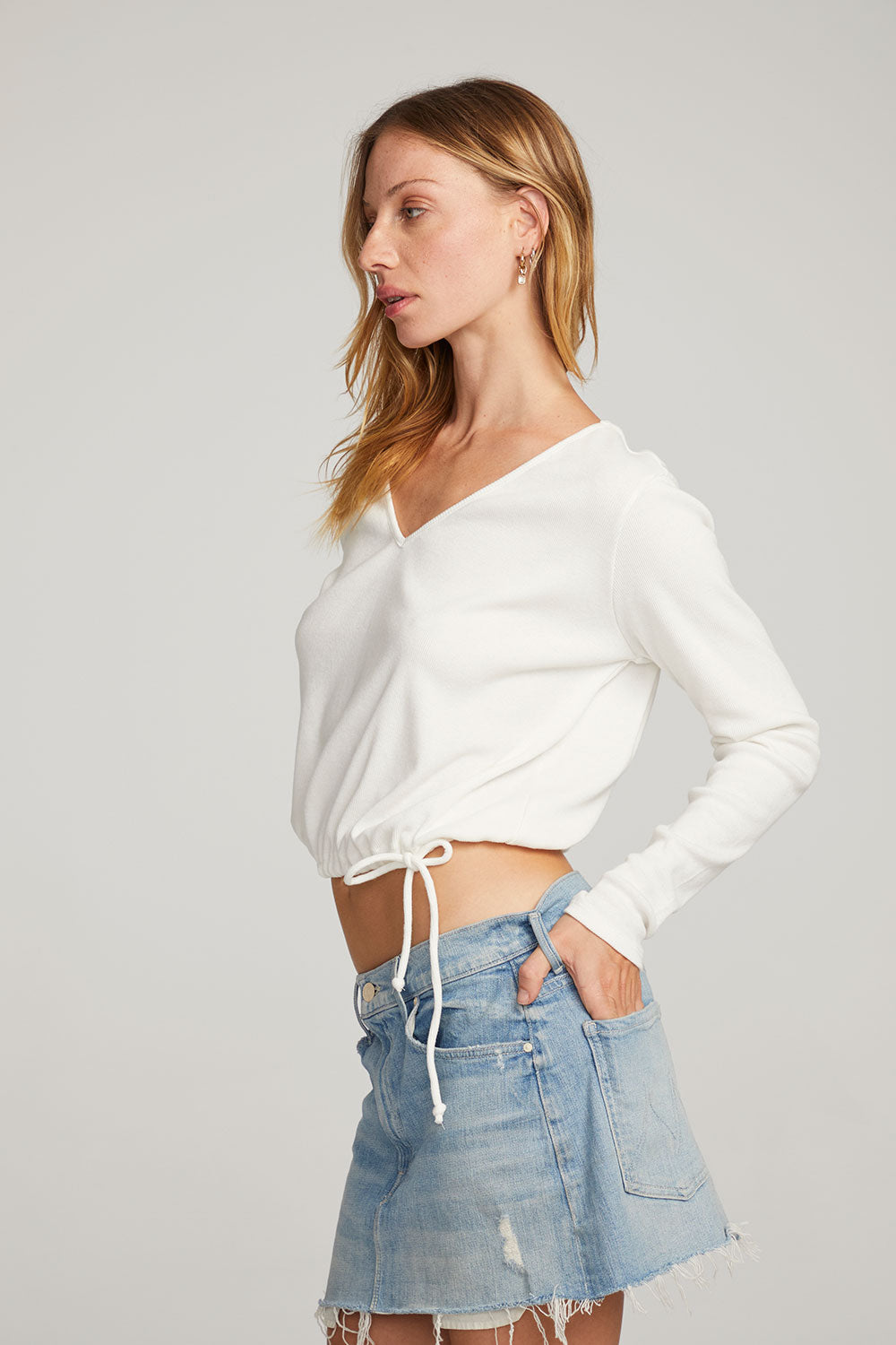 Powell White Long Sleeve WOMENS chaserbrand
