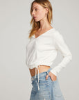 Powell White Long Sleeve WOMENS chaserbrand