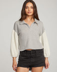 Saratoga Heather Grey Pullover WOMENS chaserbrand