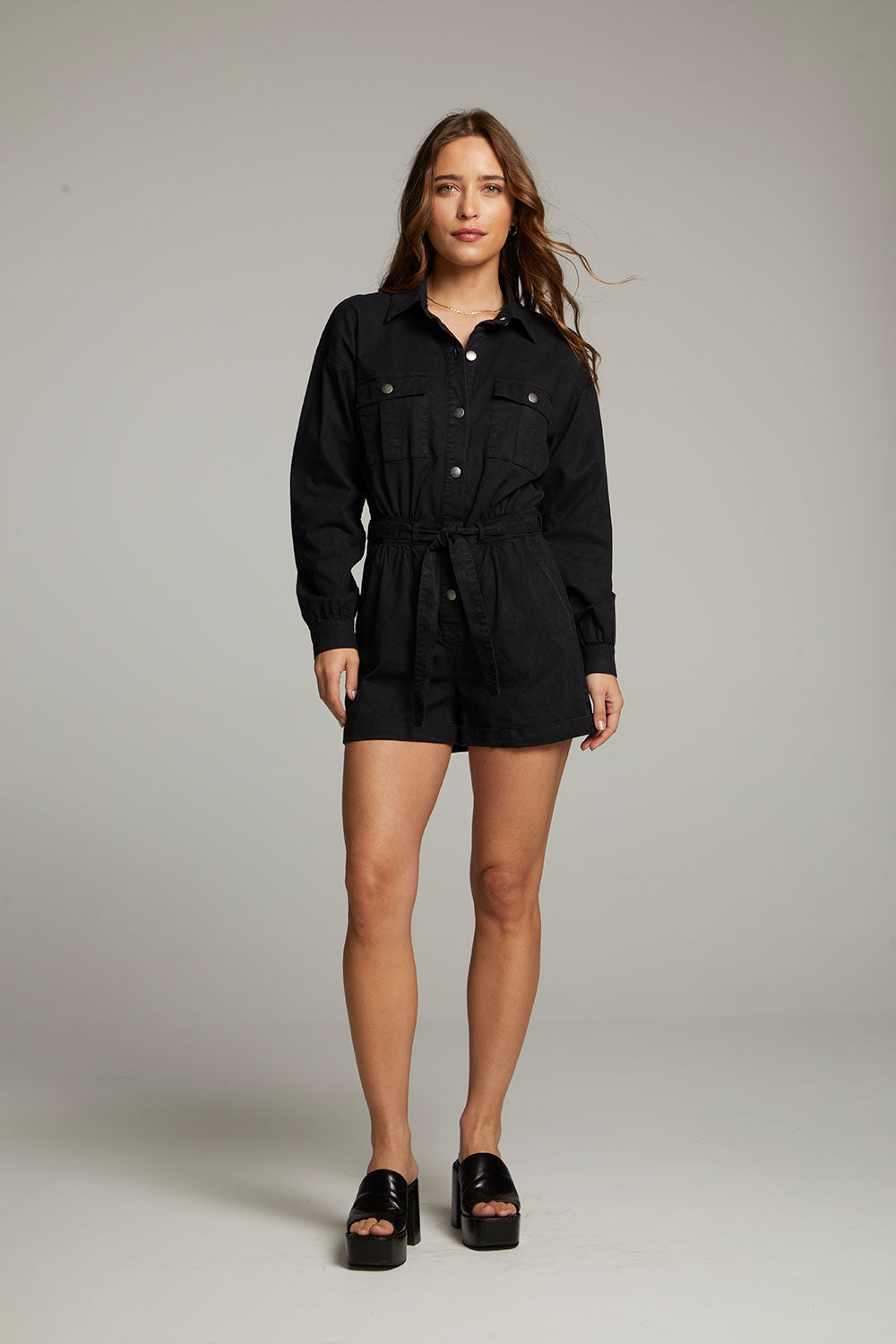 Isabella Licorice Romper WOMENS chaserbrand