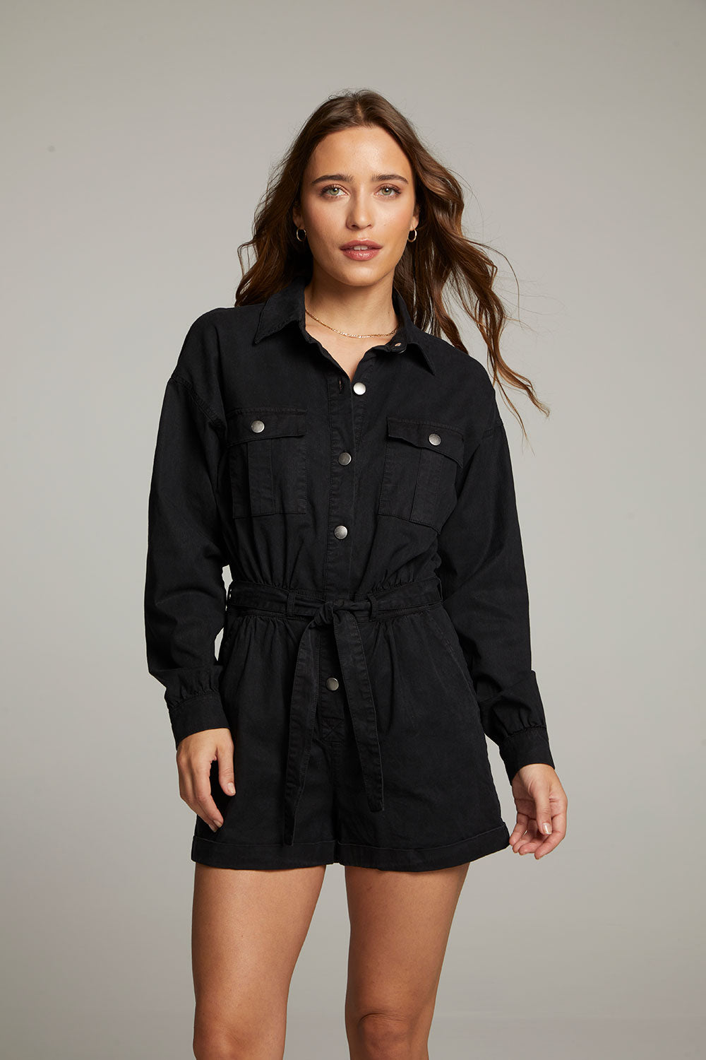 Isabella Licorice Romper WOMENS chaserbrand