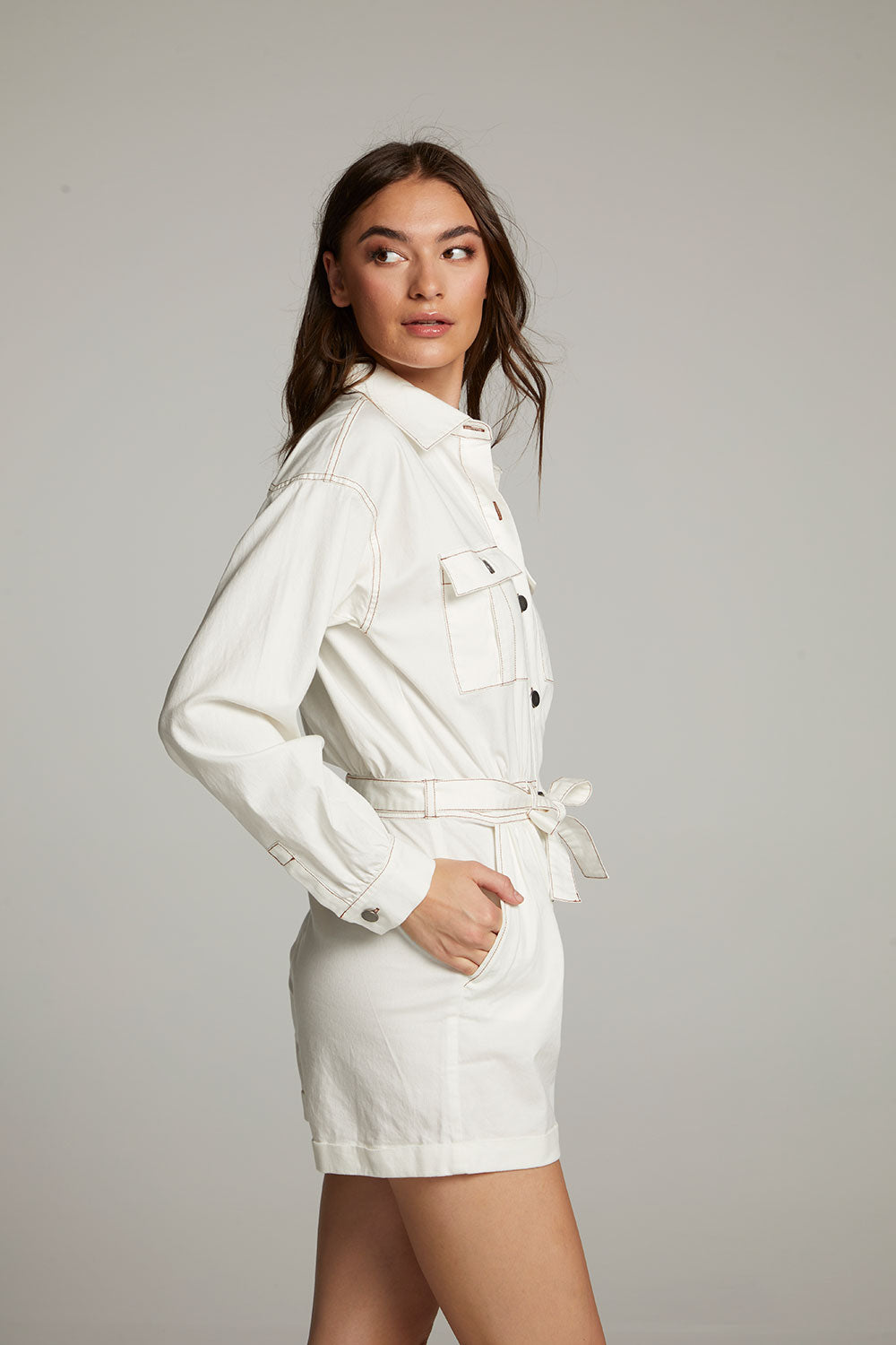 Isabella White Romper WOMENS chaserbrand