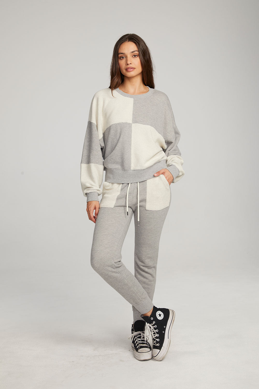 Marie Heather Grey Pullover WOMENS chaserbrand