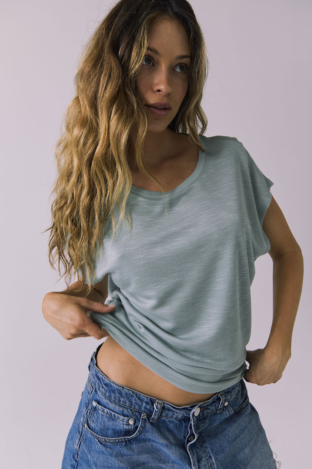 Womens Wylie Garden Sage Tee chaserbrand