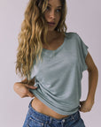 Womens Wylie Garden Sage Tee chaserbrand